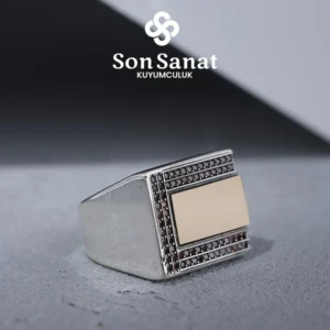 Garnet İtalik Gümüş Yüzük