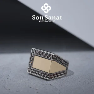 Garnet İtalik Gümüş Yüzük