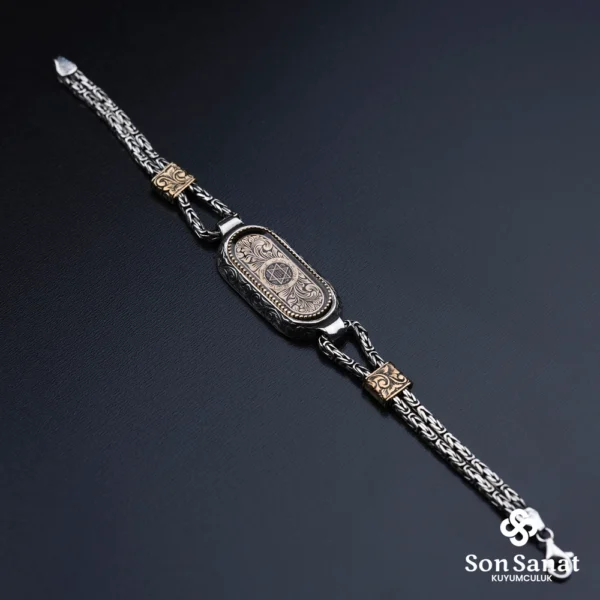 image_1950-634.webp Gravür Oval Süleyman Mührü Gümüş Bileklik
