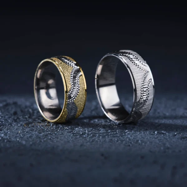 Su Yolu Gümüş Çift Alyans