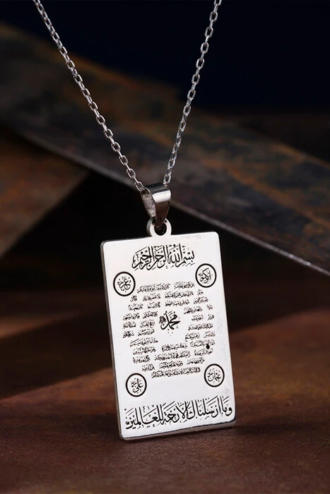 Hilye-i Şerif Gümüş Kolye