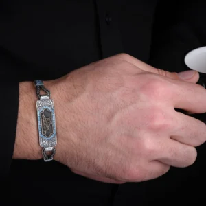 HasbinAllah Plaka Gümüş Bileklik