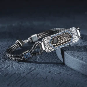 HasbinAllah Plaka Gümüş Bileklik