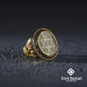 Hazreti Süleyman Mührü Kadın Gümüş Yüzük