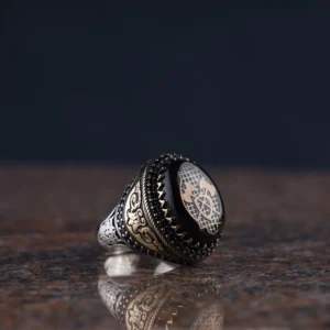 Kalkan ve Balta Gümüş Yüzük