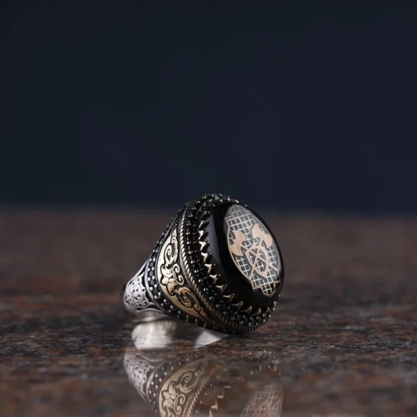 Kalkan ve Balta Gümüş Yüzük