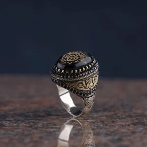 Kalkan ve Balta Gümüş Yüzük