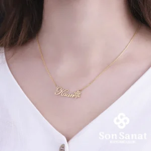 Kar Tanesi İsimli Gümüş Kolye