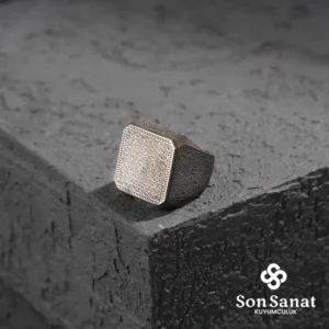 Kare Kufi Esmaül Hüsna Gümüş YÜzük