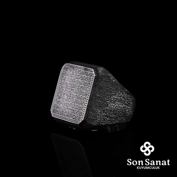 Kare Kufi Esmaül Hüsna Gümüş YÜzük