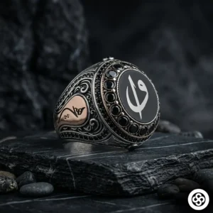 Elif Vav Gümüş Yüzük