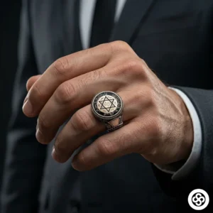 1 Süleyman Mührü Gümüş Yüzük