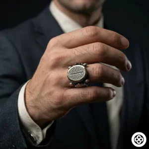 Elifli Şarnel Gümüş Yüzük Modeli