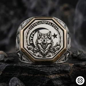 Uluyan Kurt Gümüş Yüzük Modeli