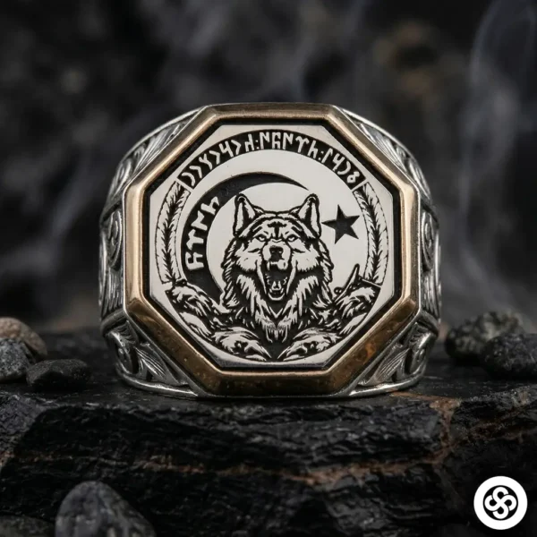 Uluyan Kurt Gümüş Yüzük Modeli