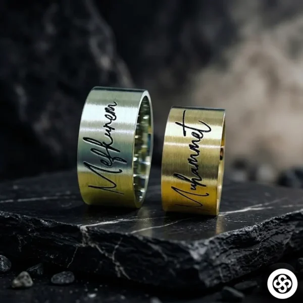 10 mm İsimli Düz Alyans