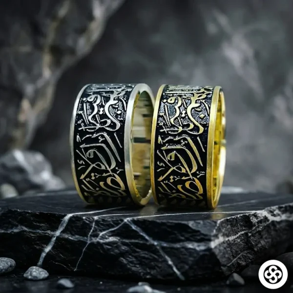 10 mm Özelleştirilebilir Gümüş Alyans Set