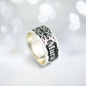 İsimli Gümüş Çift Alyans