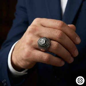 Elif Vav Gümüş Yüzük