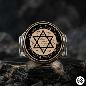 2 Süleyman Mührü Gümüş Yüzük