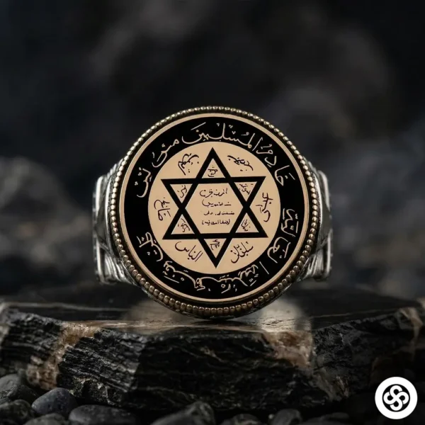 2 Süleyman Mührü Gümüş Yüzük