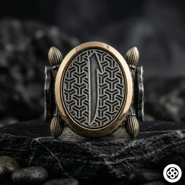 Elifli Şarnel Gümüş Yüzük Modeli