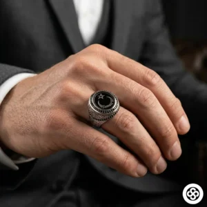 Oval Gravür Gümüş İsimli Yüzük