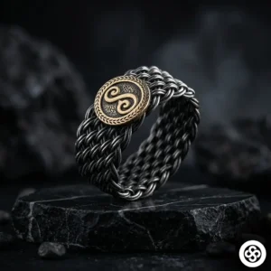 Harfli Örgü Gümüş Yüzük