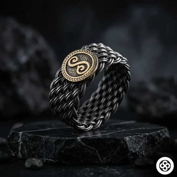 Harfli Örgü Gümüş Yüzük