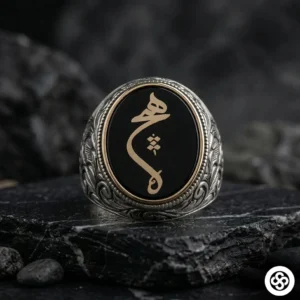 2 Hiç Modeli Oval Gümüş Yüzük