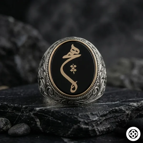 2 Hiç Modeli Oval Gümüş Yüzük