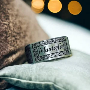 4 İsimli Gümüş Alyans