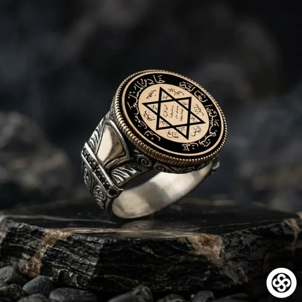3 Süleyman Mührü Gümüş Yüzük