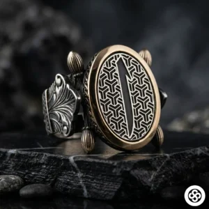 Elifli Şarnel Gümüş Yüzük Modeli