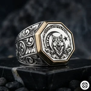 Uluyan Kurt Gümüş Yüzük Modeli