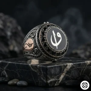 Elif Vav Gümüş Yüzük