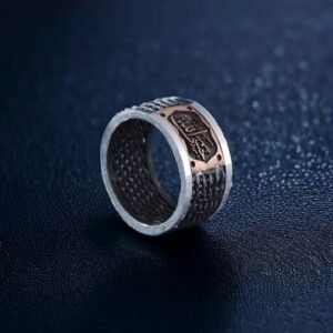 İsimli Örgü Gümüş Alyans