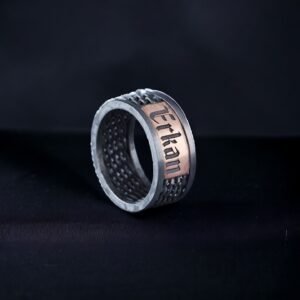 İsimli Örgü Gümüş Alyans