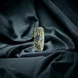 6 mm Lazer İşleme Gümüş Alyans