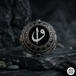 Elif Vav Gümüş Yüzük