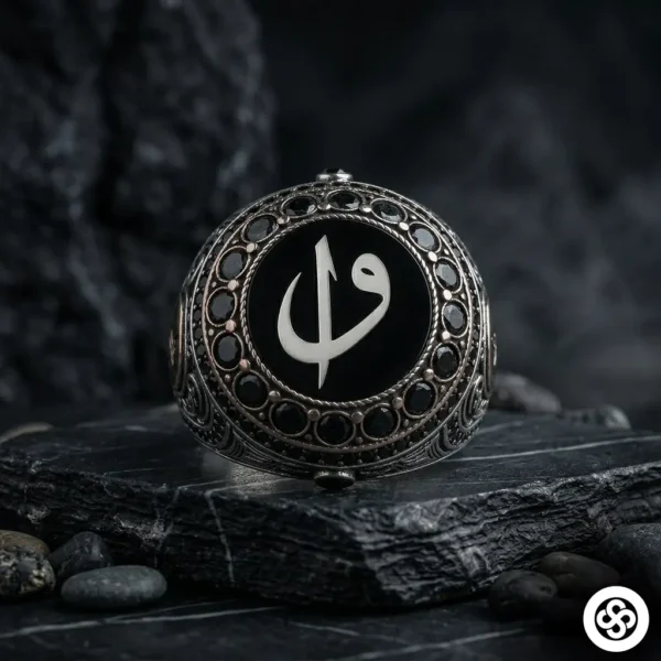 Elif Vav Gümüş Yüzük