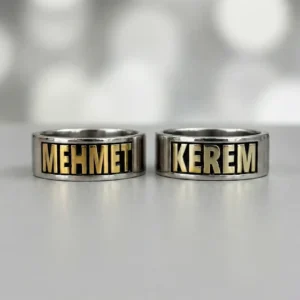 5 Sade İsimli Alyans Modeli