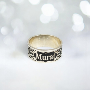 İsimli Gümüş Çift Alyans