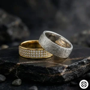 El Mıhlaması Gümüş Alyans Set