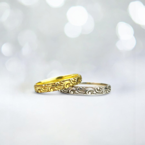 3 mm Motifli Çift Alyans